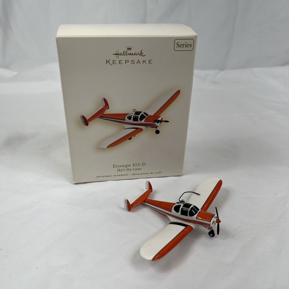 2008 Ercoupe 415-D Sky's the Limit Hallmark‎ Keepsake Air-Plane Tree Ornament